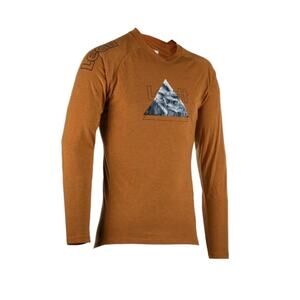 LEATT Men's MTB Gravity 2.0 Jersey Mountain Bike Shirt in Suede, Size Medium